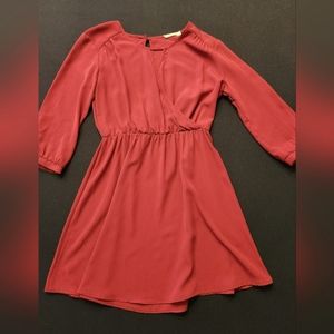 Women's small dark blush color dress